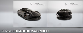 Entre los casos reportados figura un Ferrari Roma Spider con precio de USD 410.000 en julio de 2025 y un valor mayor con personalizaciones - crédito www.ferrariphiladelphia.com