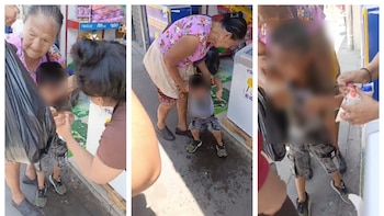 El decomiso de mercadería en el Centro Histórico de San Salvador deja a un niño y su abuela afectados por gas lacrimógeno