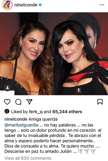 Ninel Conde, quien fue muy