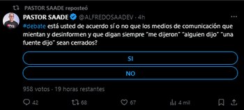 Alfredo Saade hizo encuesta para