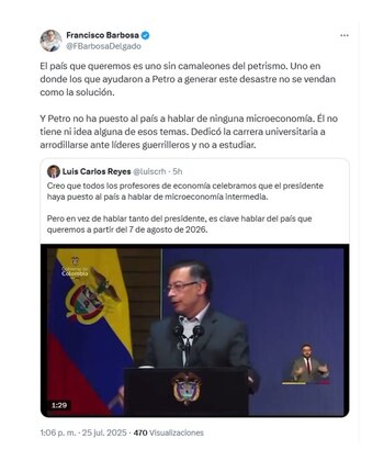 Con este mensaje, el exfiscal