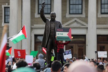 Manifestaciones propalestinas en Nueva York