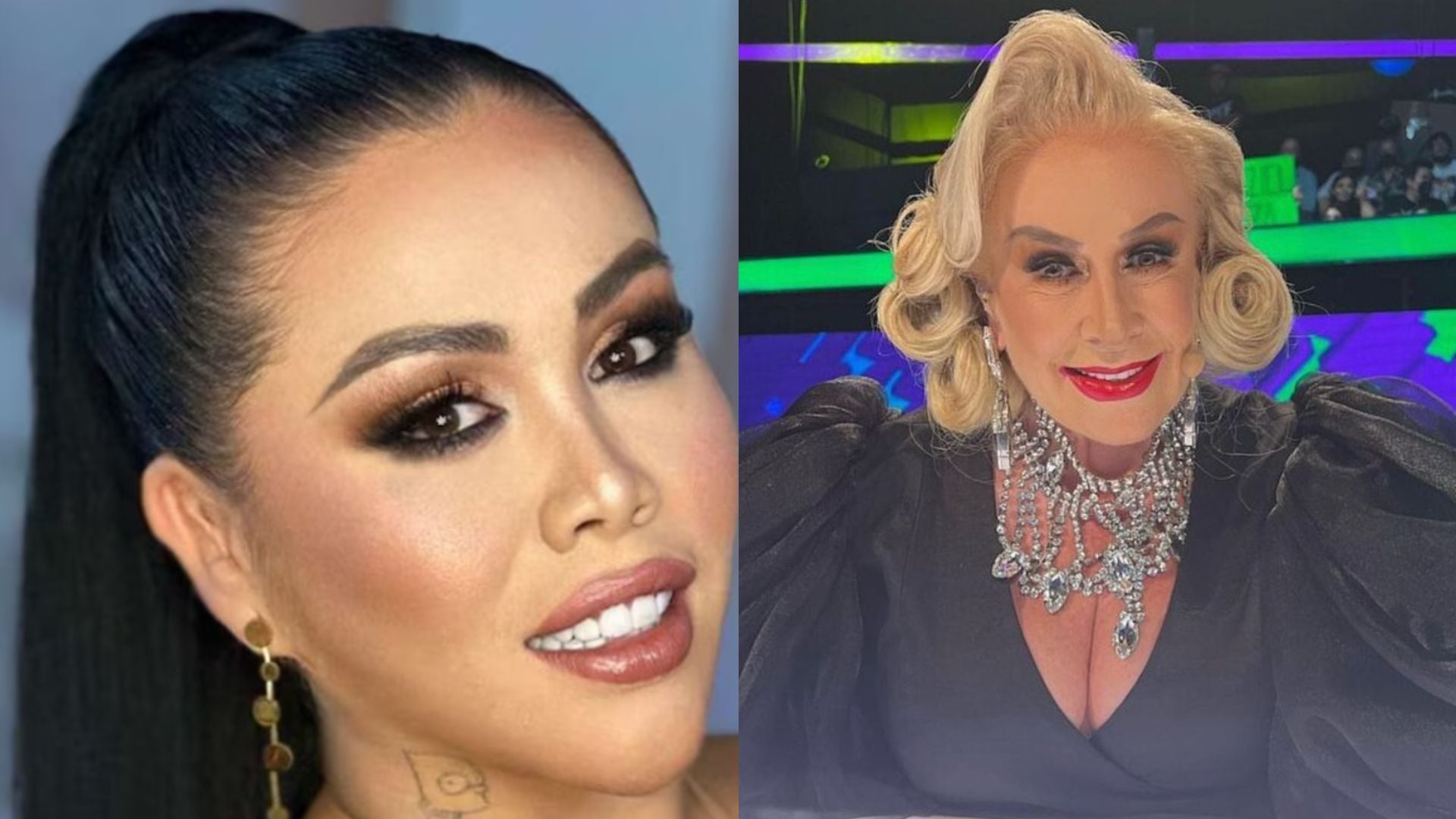 Yina Calderón y Laura Zapata se enfrentaron en gala de La Casa de Los Famosos de Telemundo - crédito @yinacalderonoficial/Instagram - @laurazapataoficial/Instagram