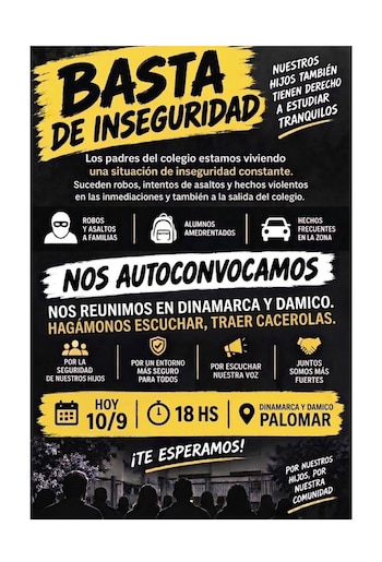 El Palomar inseguridad