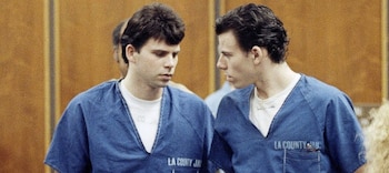 Los hermanos Menendez durante su juicio por el asesinato de sus padres (AP)