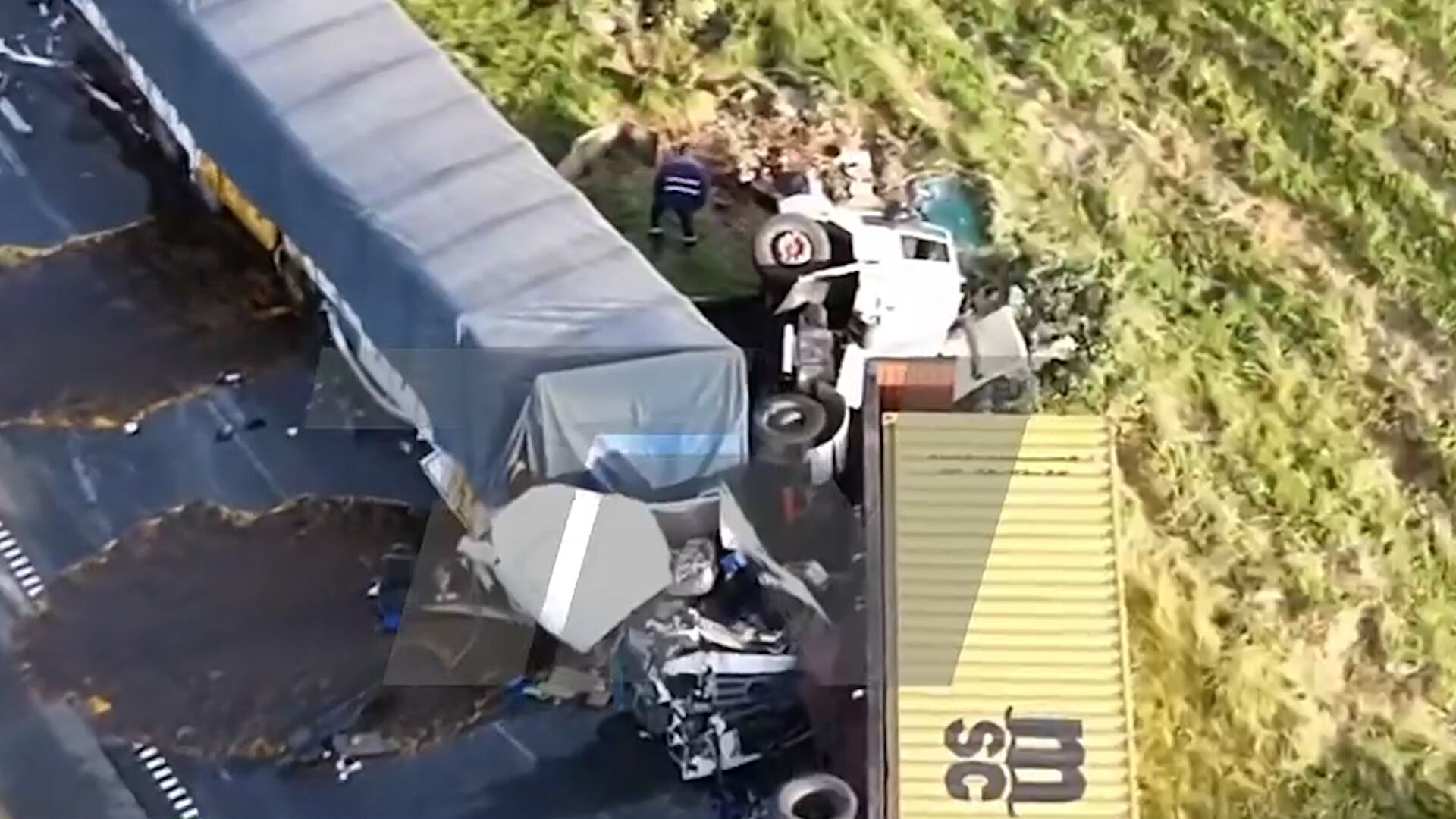 El choque interrumpió el tránsito en la Ruta 9, en dirección a Zárate