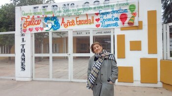 La primera directora del colegio