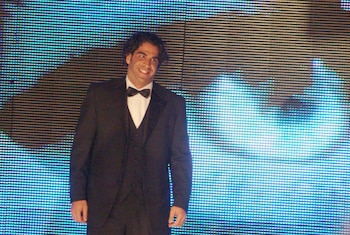 Kahwagi en su presentación como invitado de Big Brother VIP 2, en 2004. (Foto: Ivn Stephens/ cuartoscuro.com)