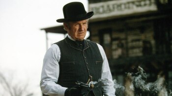 Gene Hackman en el set