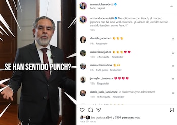 Benedetti compartió el video la