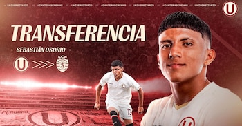 Sebastián Osorio fue vendido por Universitario a Sporting CP con apenas 18 años.