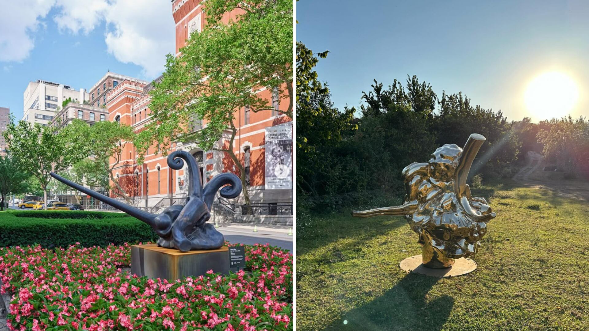 Dos esculturas de Alma Allen (Crédito: Instagram)