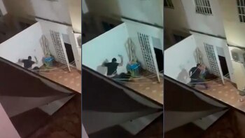 Vecinos captaron los hechos y