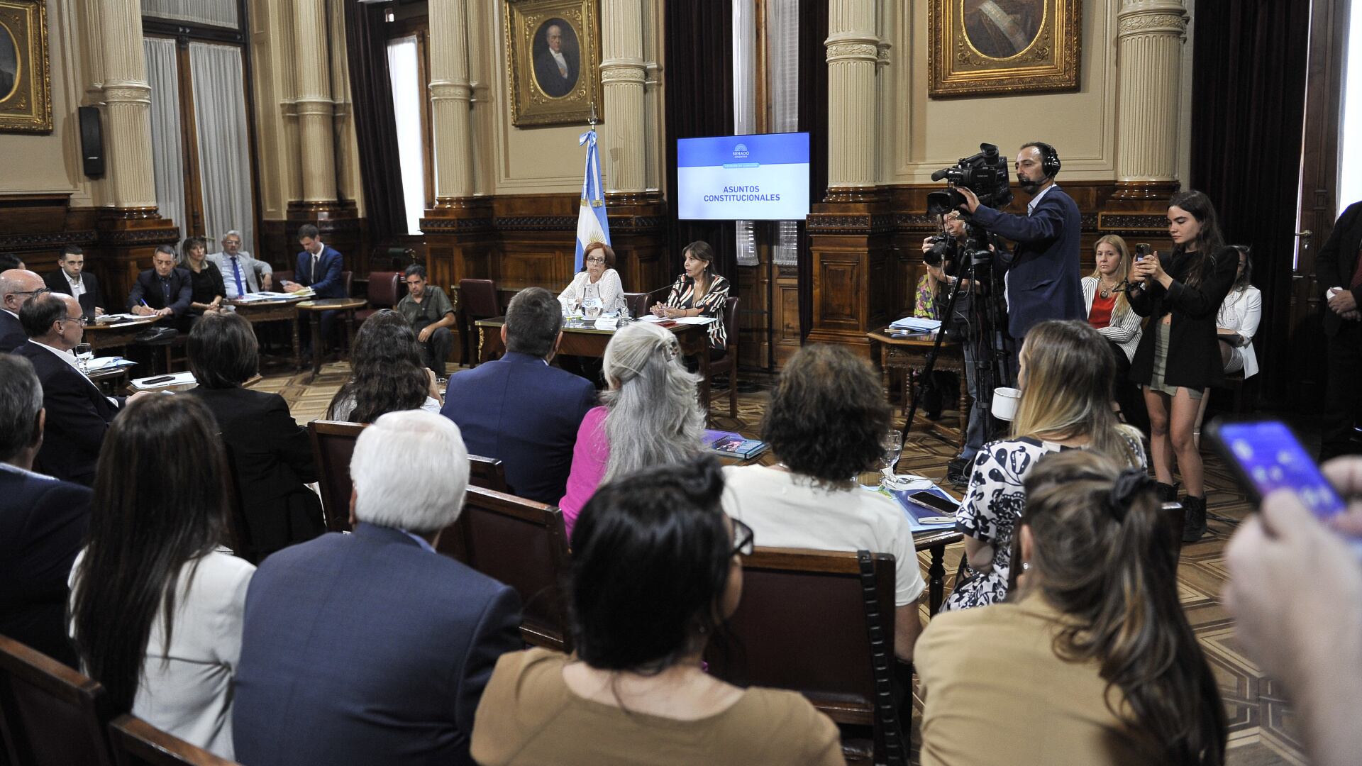 La Comisión de Asuntos Constitucionales en donde se debatió el proyecto de Ficha Limpia - Gustavo Gavotti