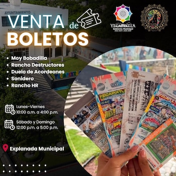 Para algunos eventos también es posible adquirir los boletos en línea. (Facebook/ Feria Internacional de la Cecina de Yecapixtla)