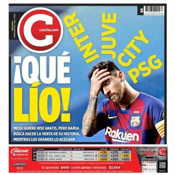 Tapas diarios del mundo MESSI SF