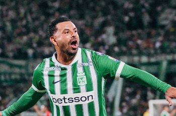 Edwin Cardona le dio el empate a Atlético Nacional 1-1 ante el DIM - crédito @nacionaloficial/Instagram