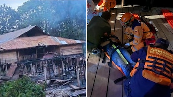 Incendio en un hotel en