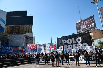 Ayer, piqueteros de izquierda realizaron