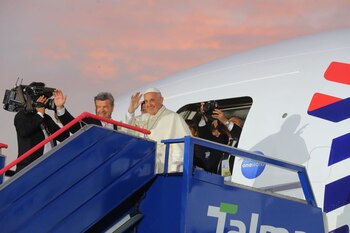 Papa Francisco se despide del Perú. Foto ANDINAAndres Valle