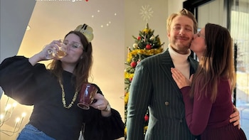 Linus Ullmark y su esposa