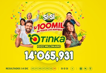 Resultados de La Tinka hoy