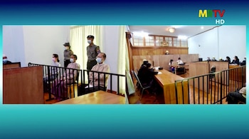 Win Myint y Suu Kyi recibieron penas consideradas como represalia política por organizaciones internacionales (Reuters)