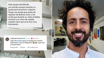 Se conocieron en un museo,