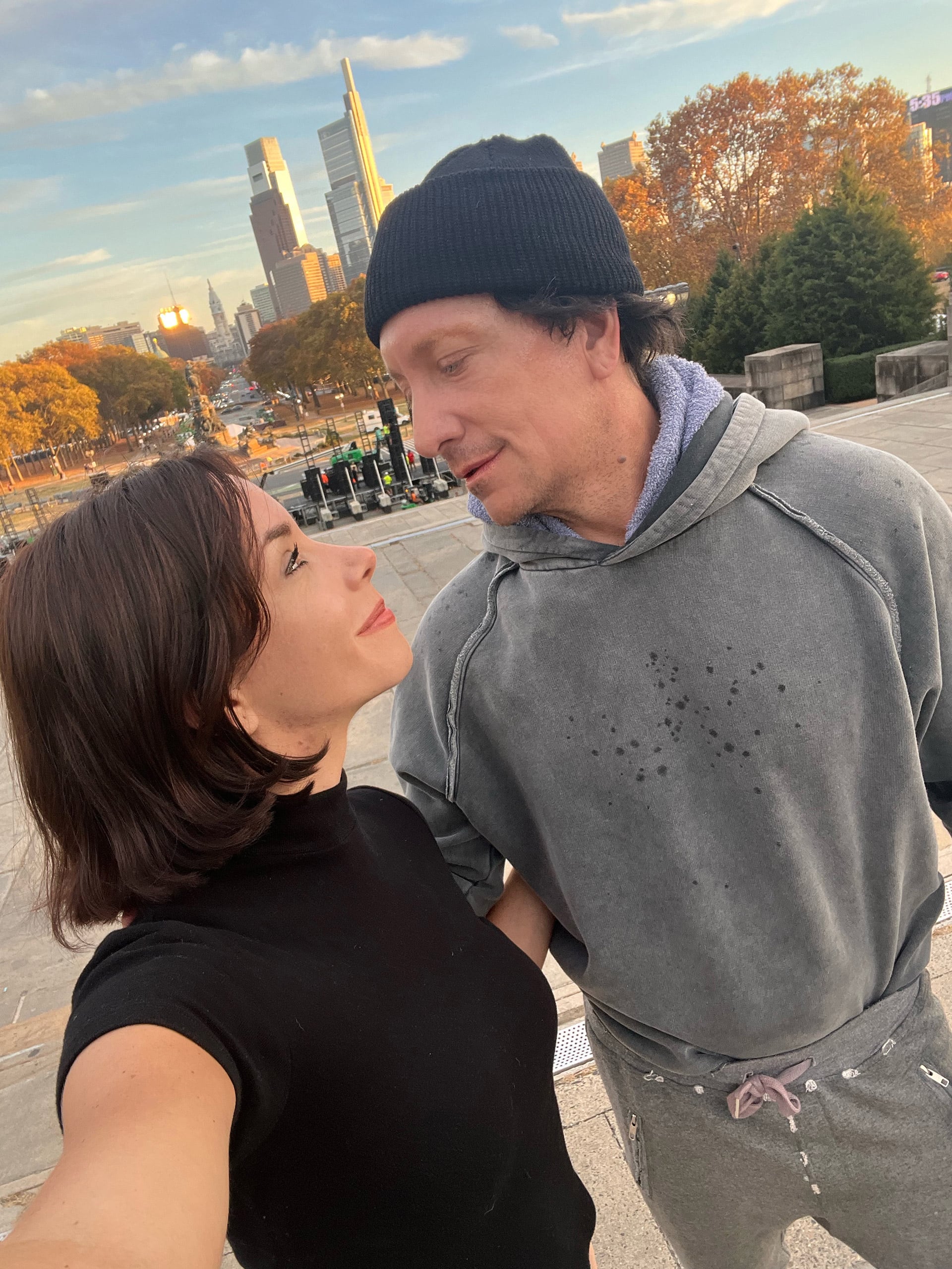 Daie y Nico en Filadelfia (Prensa Rocky)