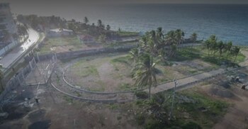 Vista aérea del terreno donde