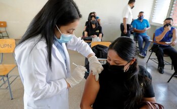 Una trabajadora de la Salud