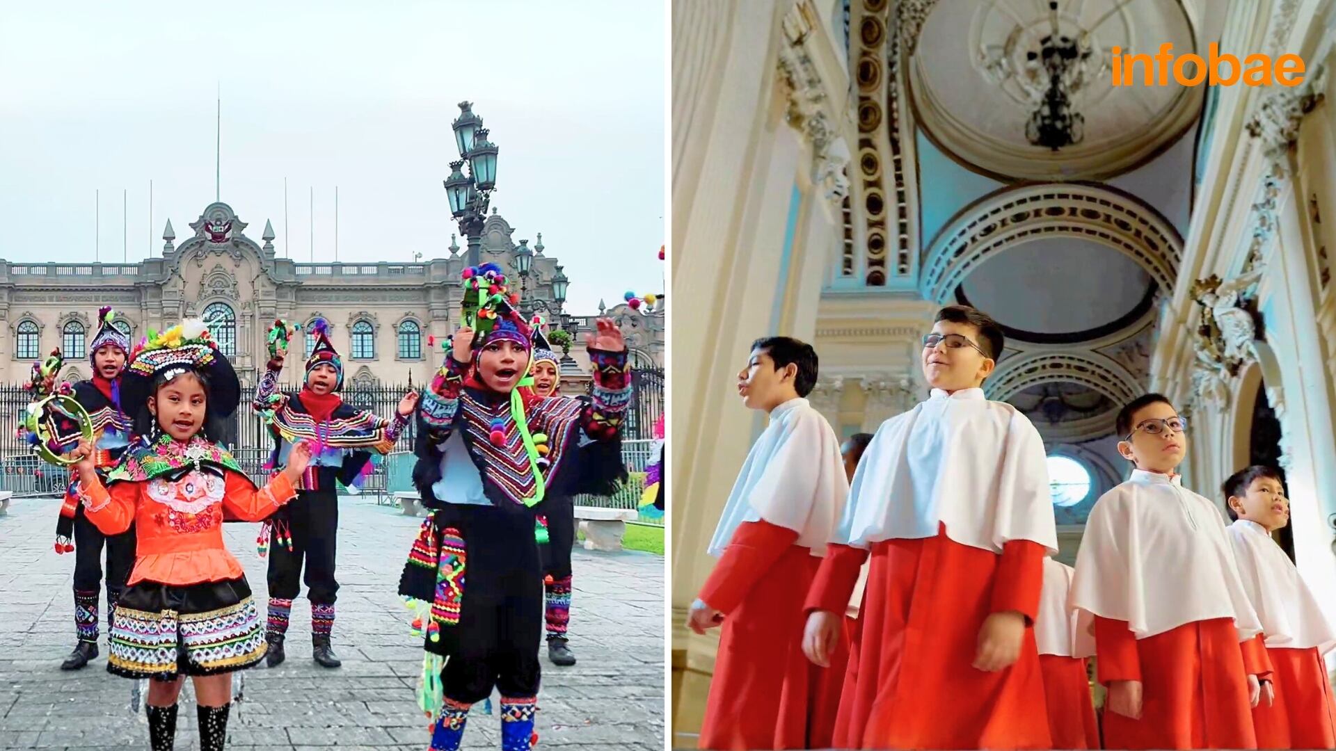 El villancico Lindo Niñucha une al Coro de Niños Acólitos de Huancavelica y la Escolanía de Infantes del Pilar en una producción navideña en quechua. - Crédito: Coro de Niños Acólitos de Huancavelica