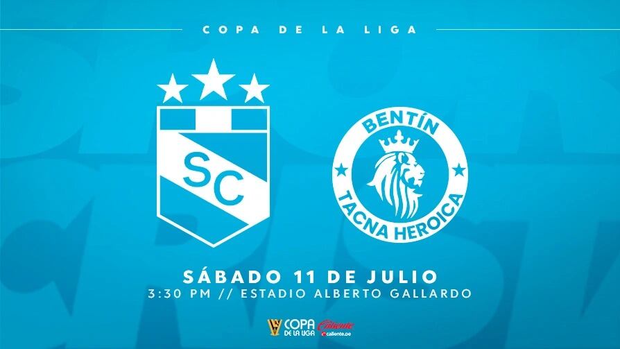A qué hora juega Sporting Cristal vs Bentín Tacna Heroica por la Copa de la Liga 2026.