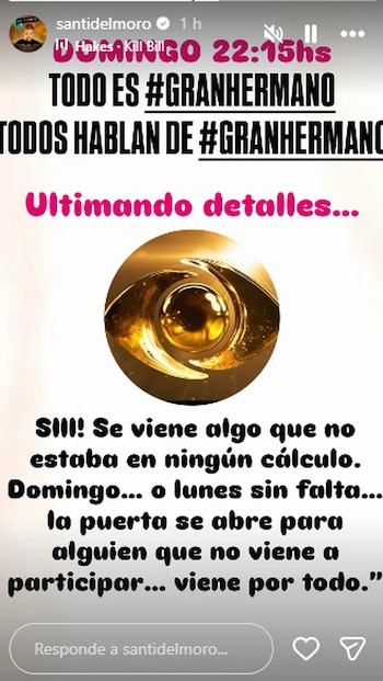 Santiago del Moro anunció la llegada de un nuevo participante en Gran Hermano