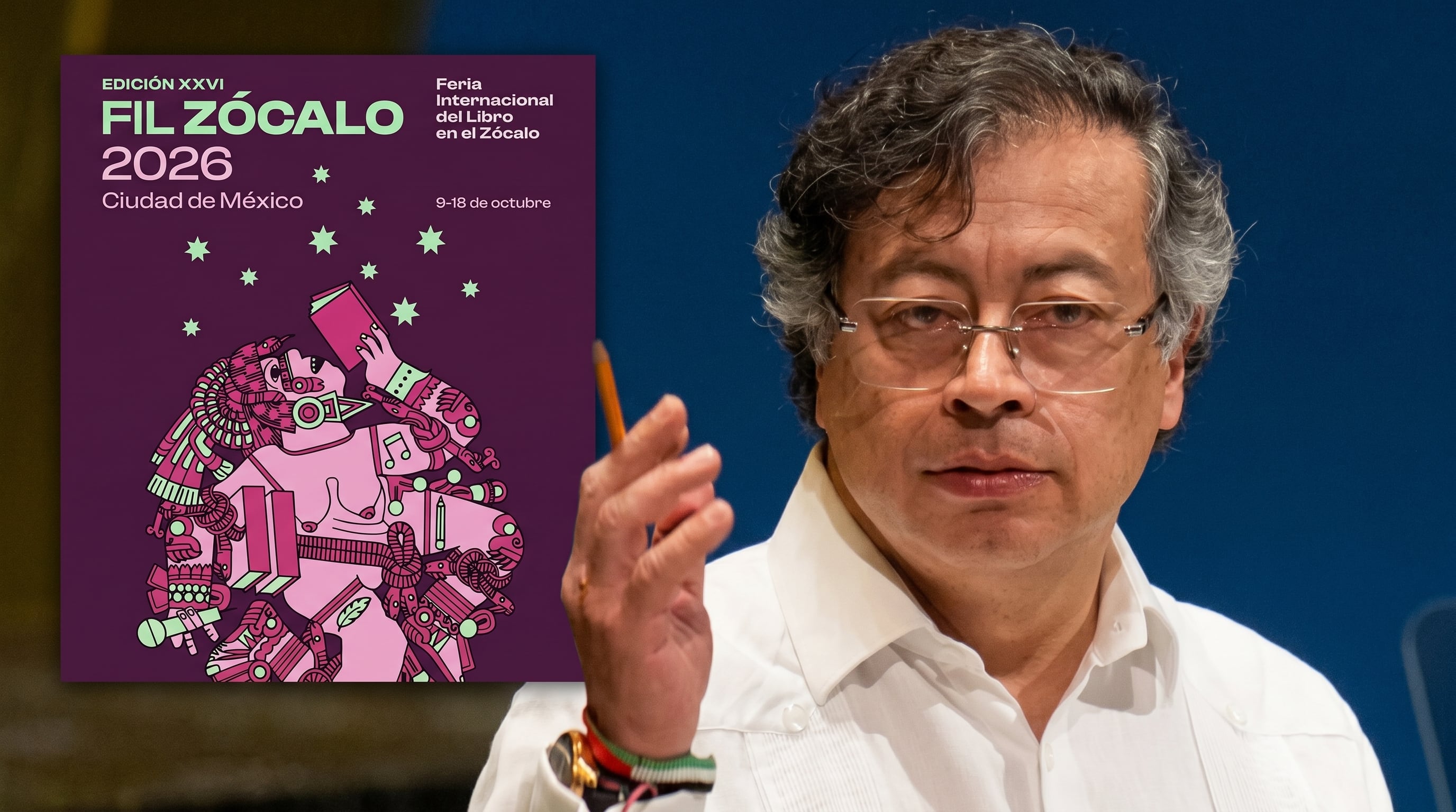Gustavo Petro estará en la FIL Zócalo 2026: fecha y hora para asistir a su charla