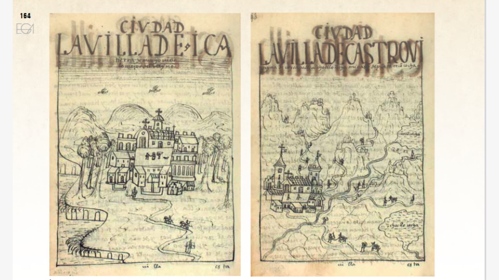 Los investigadores compararon los dibujos con San Pedro de Ninacaca y San Juan de Yacán, dos templos ubicados en Pasco que conservan características constructivas vinculadas al siglo XVI. Captura de pantalla