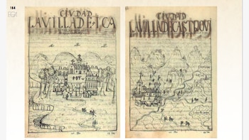 Los investigadores compararon los dibujos con San Pedro de Ninacaca y San Juan de Yacán, dos templos ubicados en Pasco que conservan características constructivas vinculadas al siglo XVI. Captura de pantalla