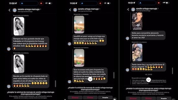 La presentadora recibió mensajes y