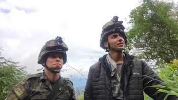 En la vía que conduce