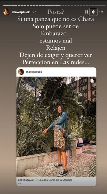 La respuesta de Paula Chaves