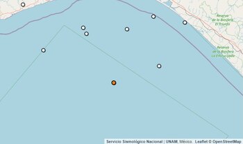Temblor reportado en Chiapas.
(SSN)