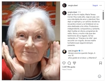 El recuerdo de su hijo,