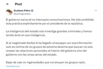 Gustavo Petro le contestó al