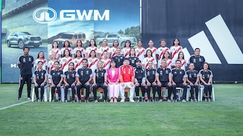 Delegación peruana en Videna antes de viajar a Paraguay. Crédito: La Bicolor.