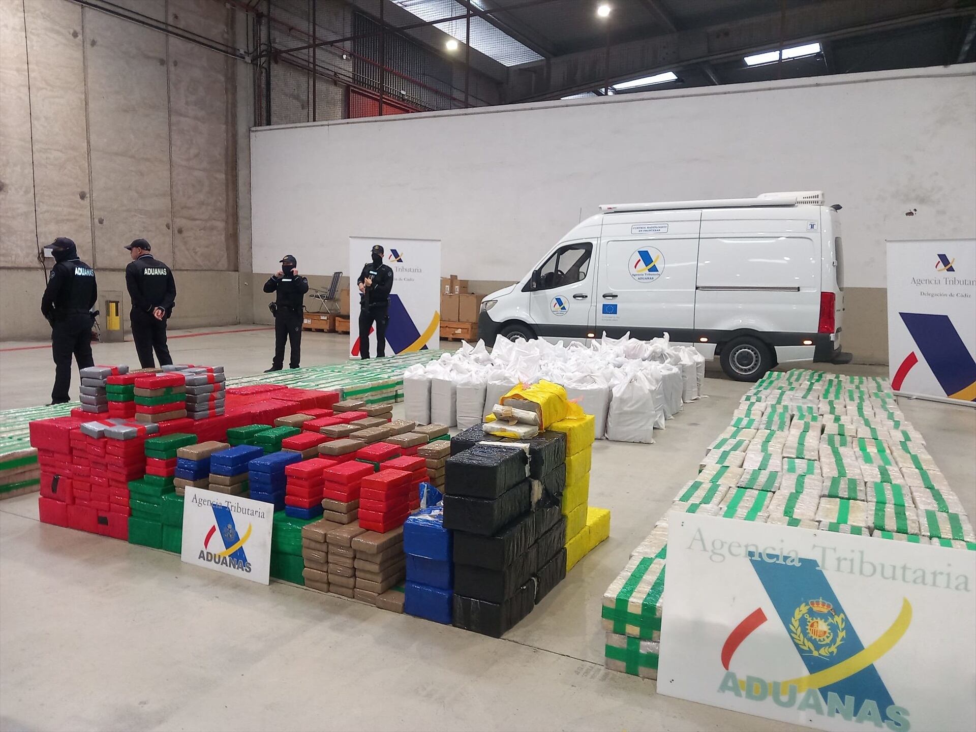 Los 8.000 kilos de cocaína interceptados en febrero de 2024 en un contenedor del Puerto de Algeciras