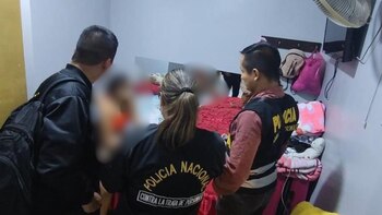 Las menores rescatadas, con edades