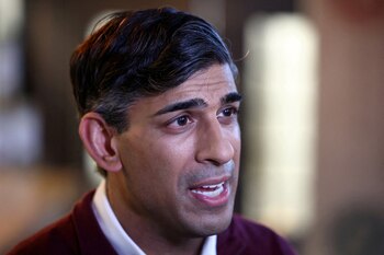 Rishi Sunak, primer ministro británico,