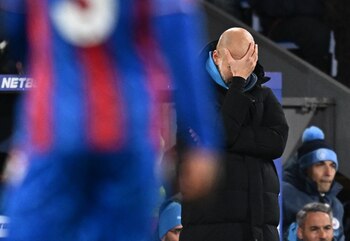 La frustración de Pep Guardiola