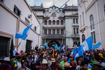 La sociedad de Guatemala salió