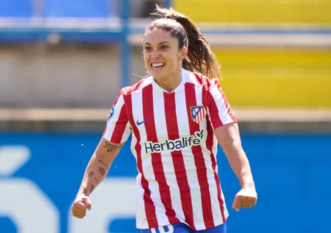 El Atlético de Madrid venció por 2-4 al FC Badalona Women. Priscila Chinchilla, con un doblete, fue la MVP del partido (Cortesía Atlético de Madrid Femenino).